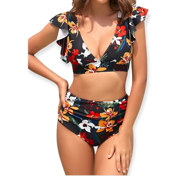 Missky Other - Ruffled Top Bathing Suits